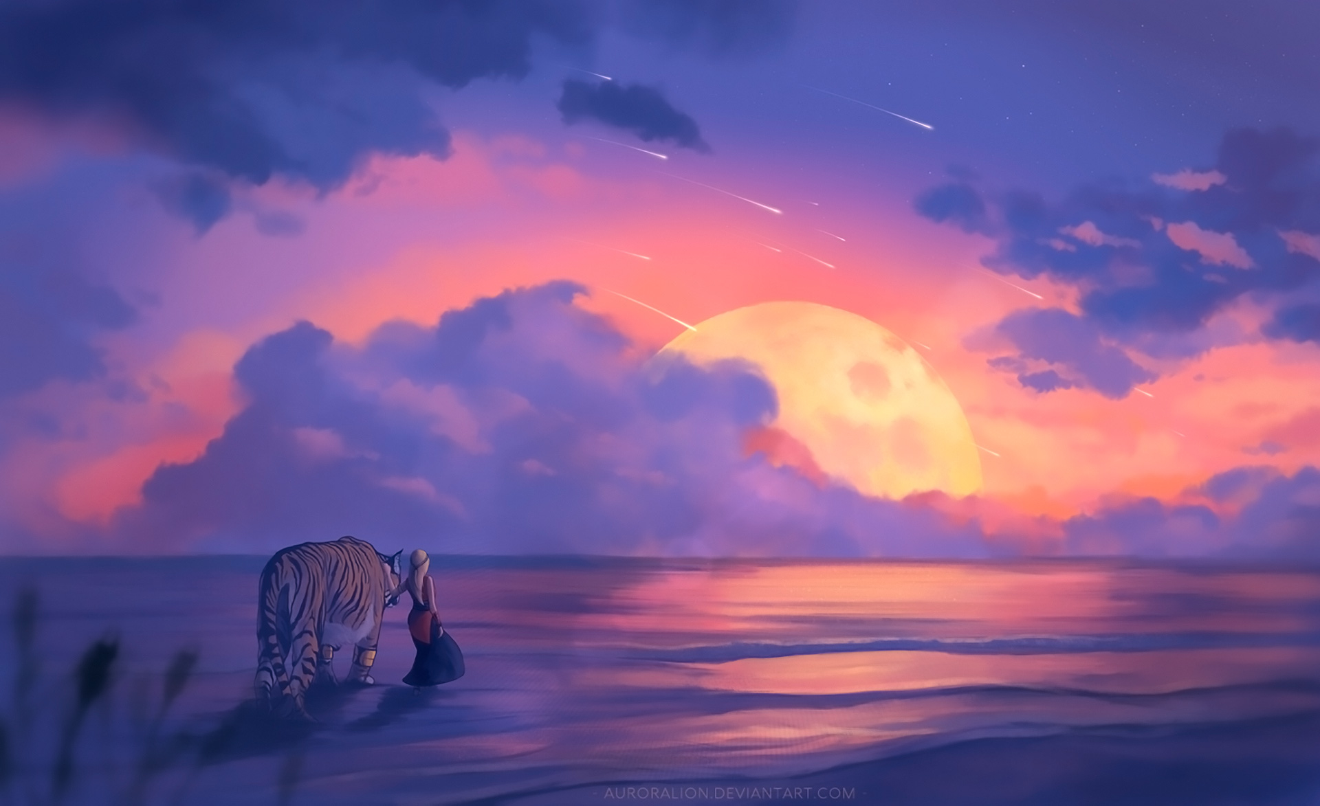 1920x1173 Girl Lion Dreamy World Artwork Wallpaper, HD Artist 4K Wallpaper, Image and Background