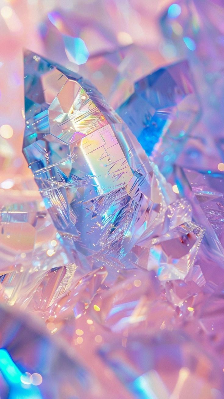 735x1312 Iridescent Crystal Phone Wallpaper