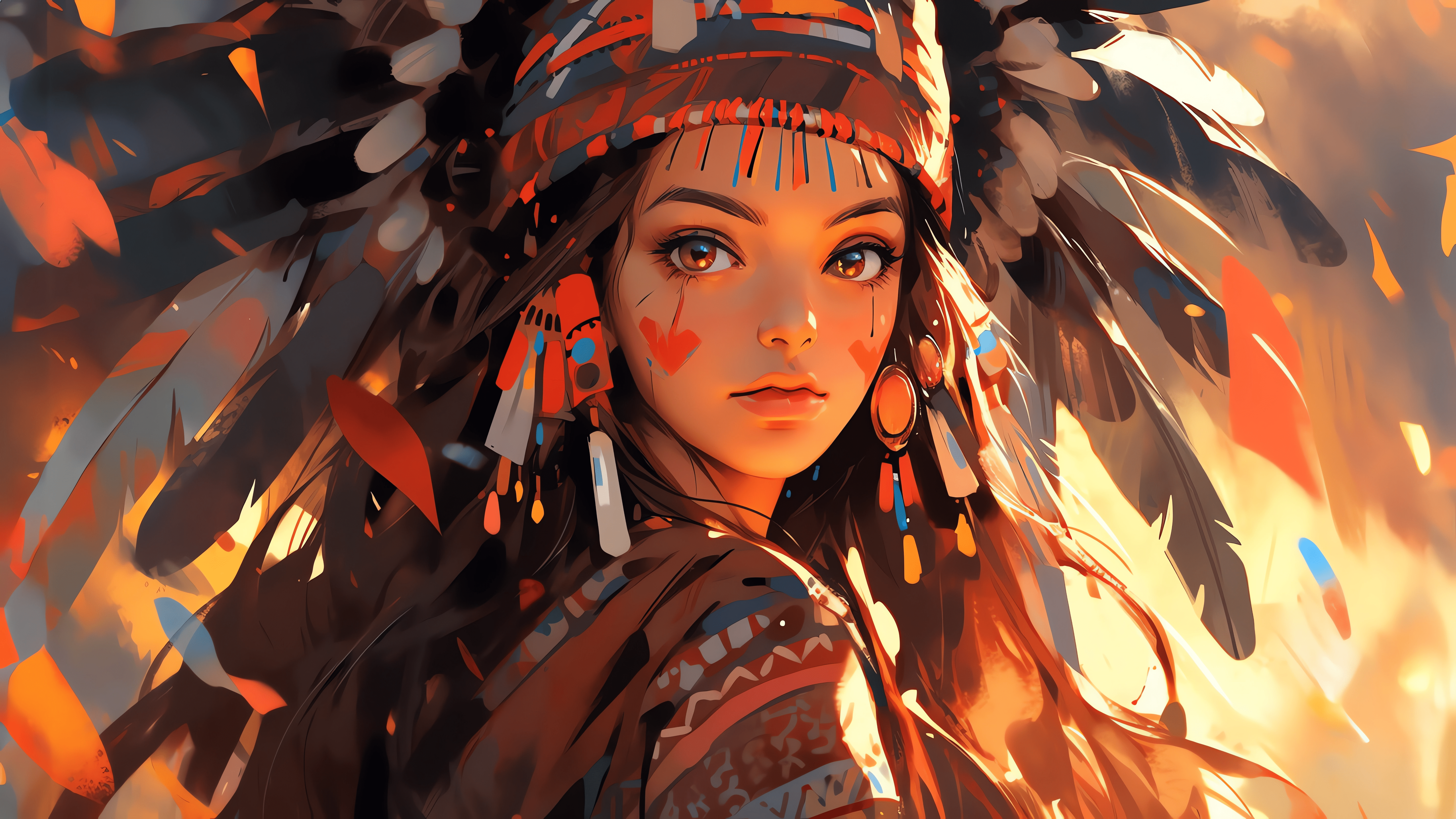 5704x3208 AI Girl 4k Wallpaper