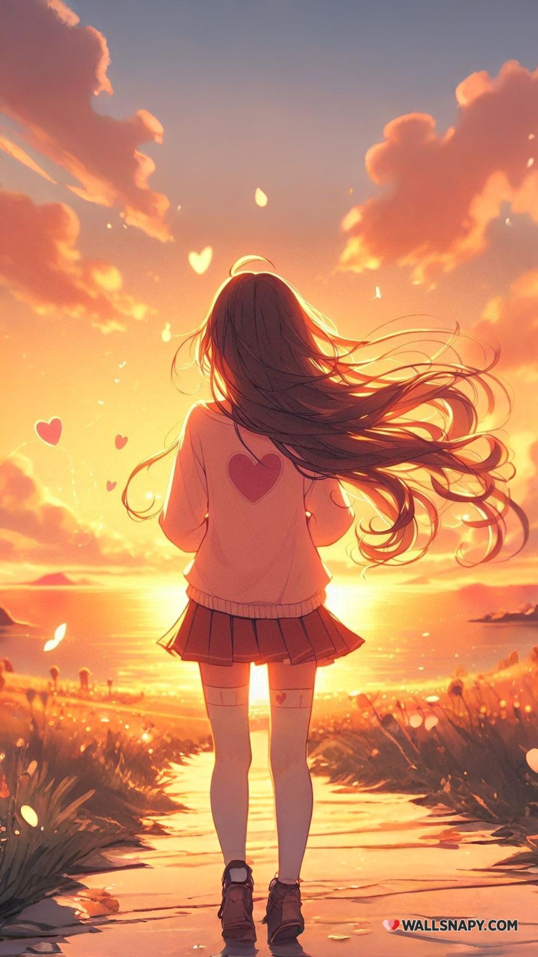 1080x1920 Epic anime lovely girl ai wallpaper 4k mobile background