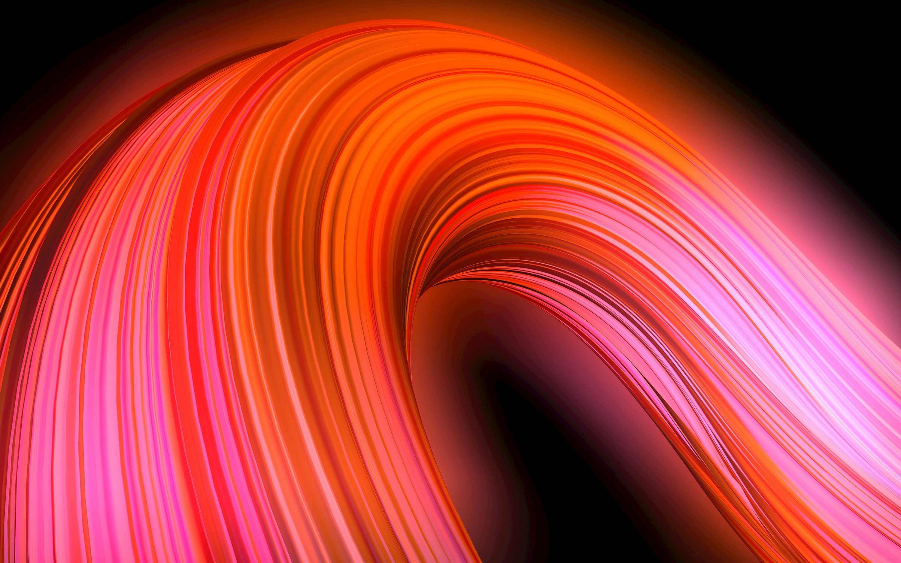 3000x1875 A close up of a red and orange wave photo
