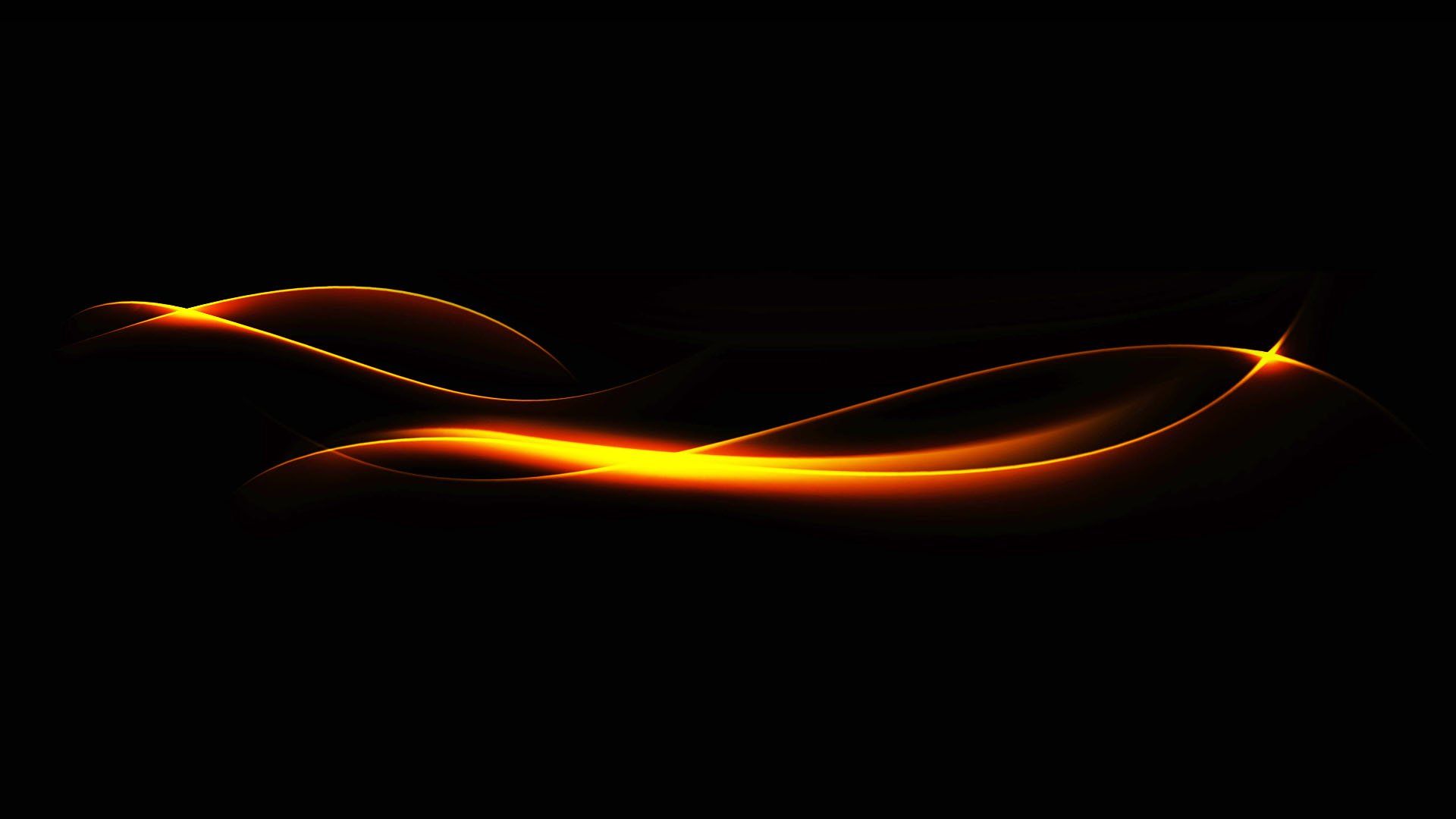 1920x1080 Radiant Yellow Waves: Abstract HD Glow