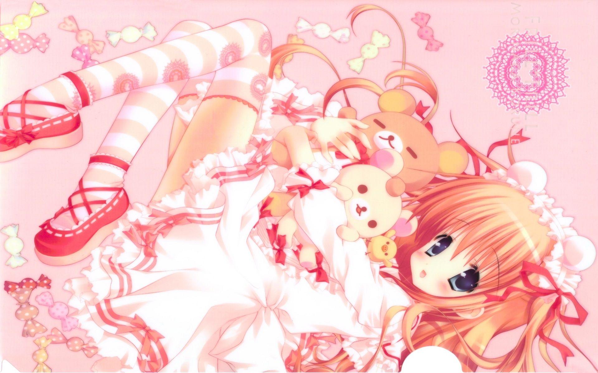 1920x1200 Pink Kawaii Wallpaper