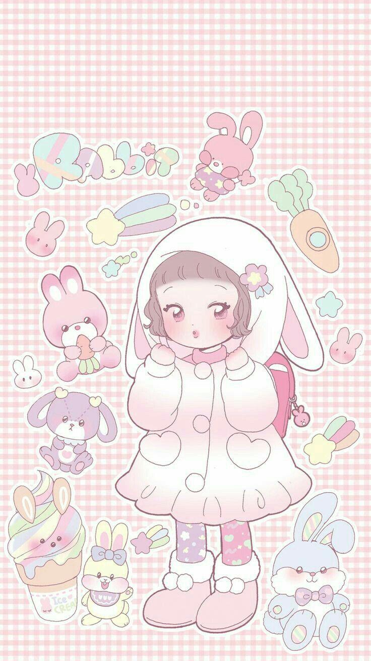 736x1308 Wallpaper Kawaii. Kawaii wallpaper, Nursery rhyme art, iPhone wallpaper tumblr aesthetic