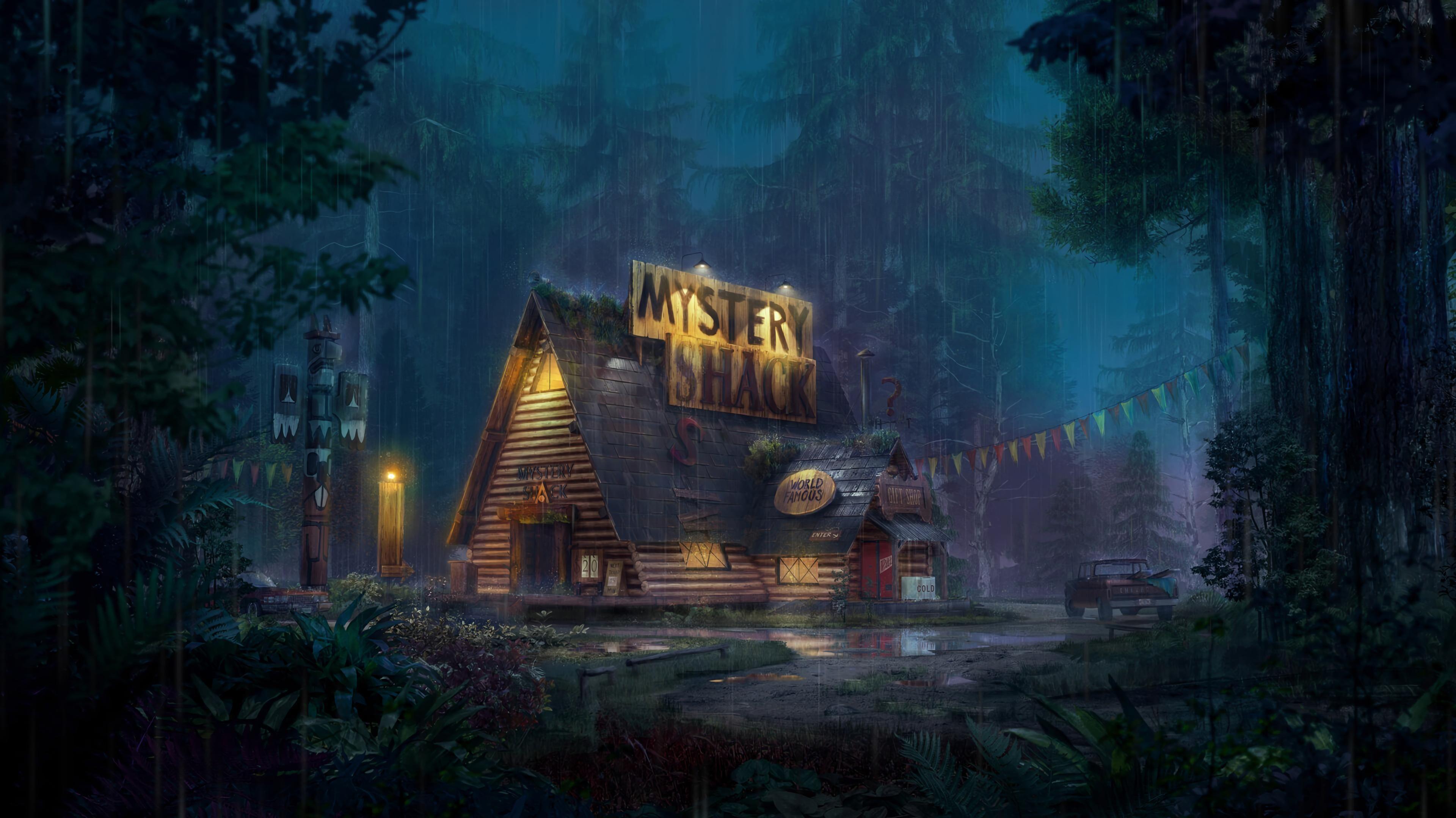 3840x2160 Mystery Shack Gravity Falls. Gravity falls art, Gravity falls, Fall wallpaper