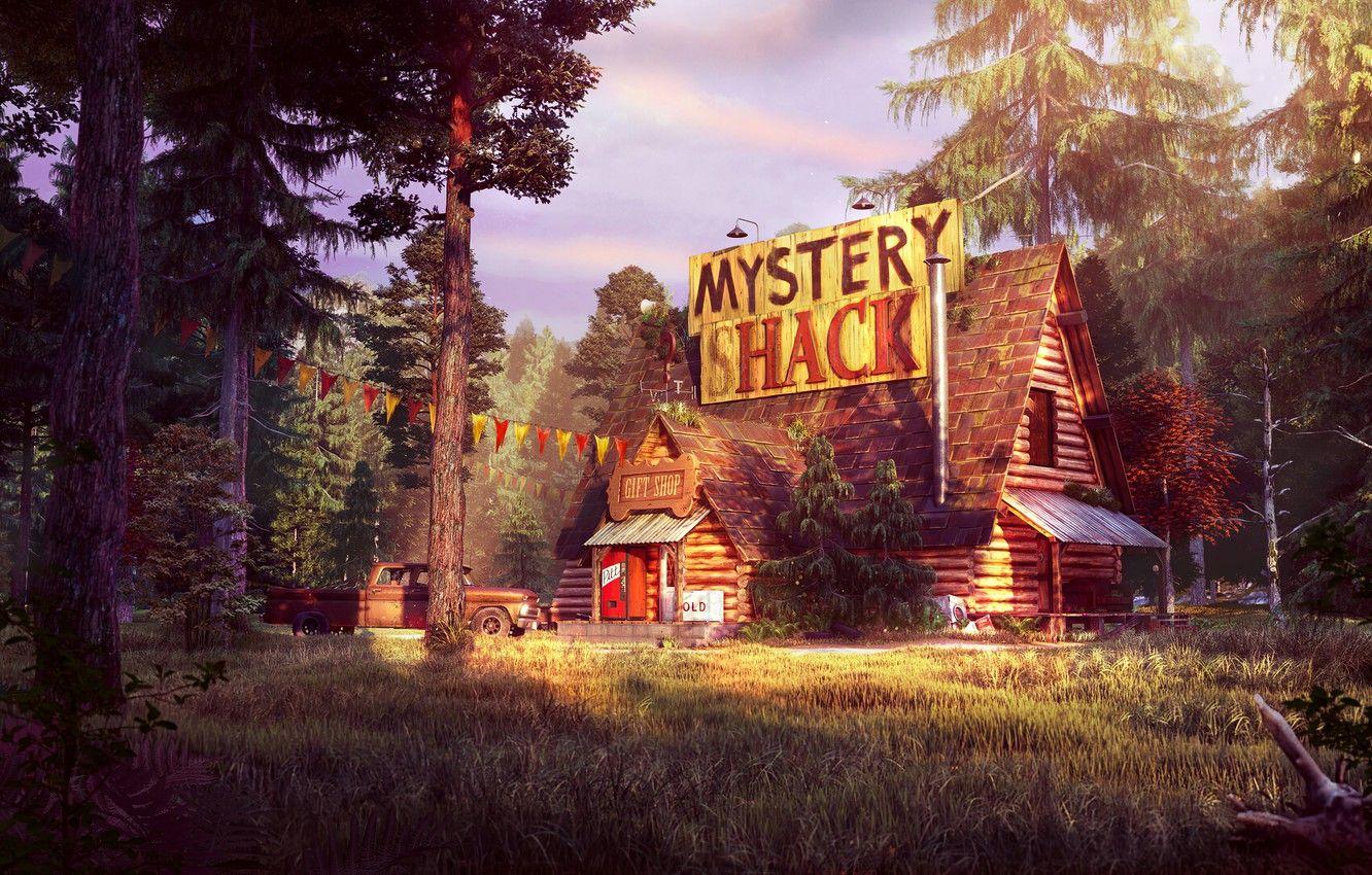 1332x850 Wallpaper forest, pickup, Gravity Falls, Gravity Falls, the mystery shack image for desktop, section фильмы