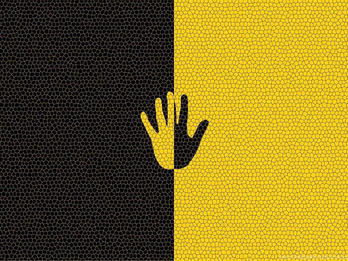 1152x864 Black Yellow Wallpaper Desktop Background