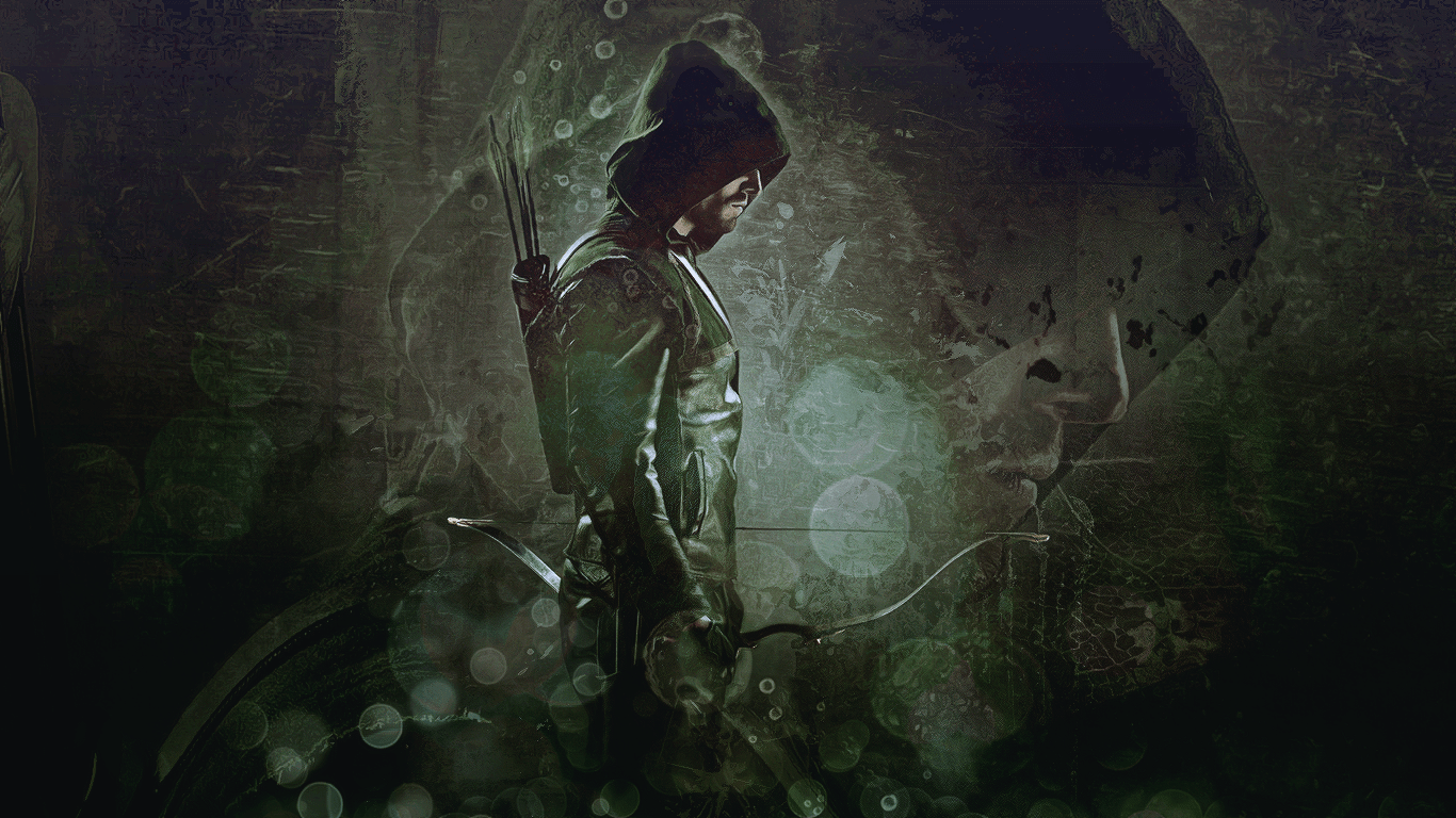 1366x768 Green Arrow Wallpaper iPad