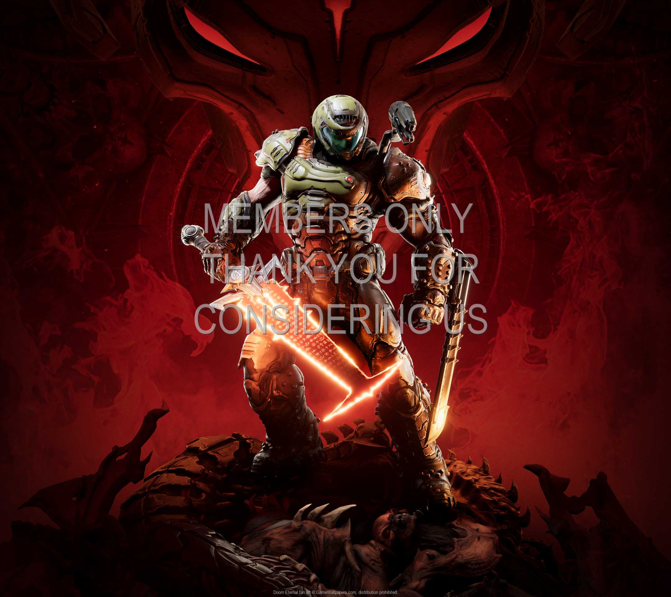 2160x1920 Doom Eternal fan art wallpaper 01 1080p Horizontal