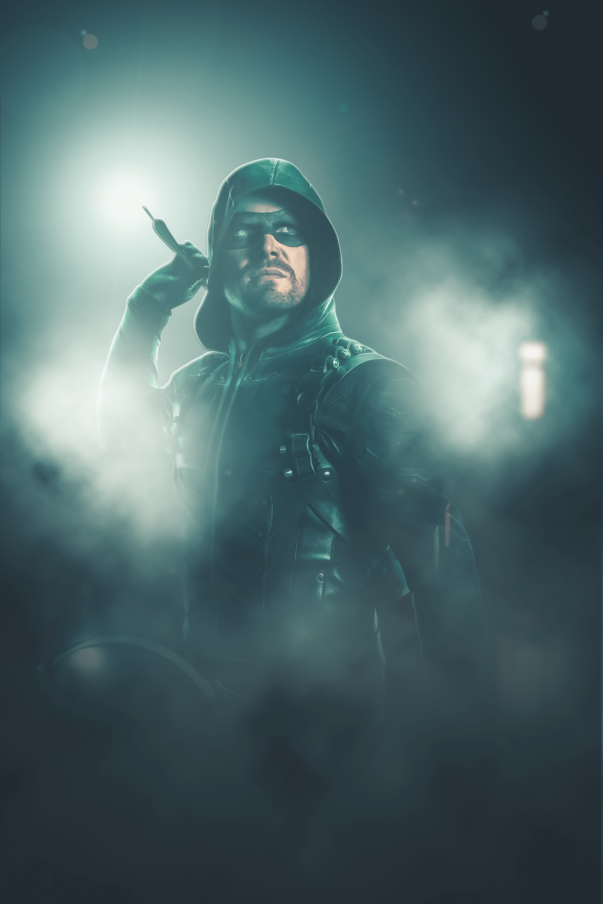 2000x3000 fan art Oliver queen and Mia Smoak, The arrow of today and the arrow of 2040