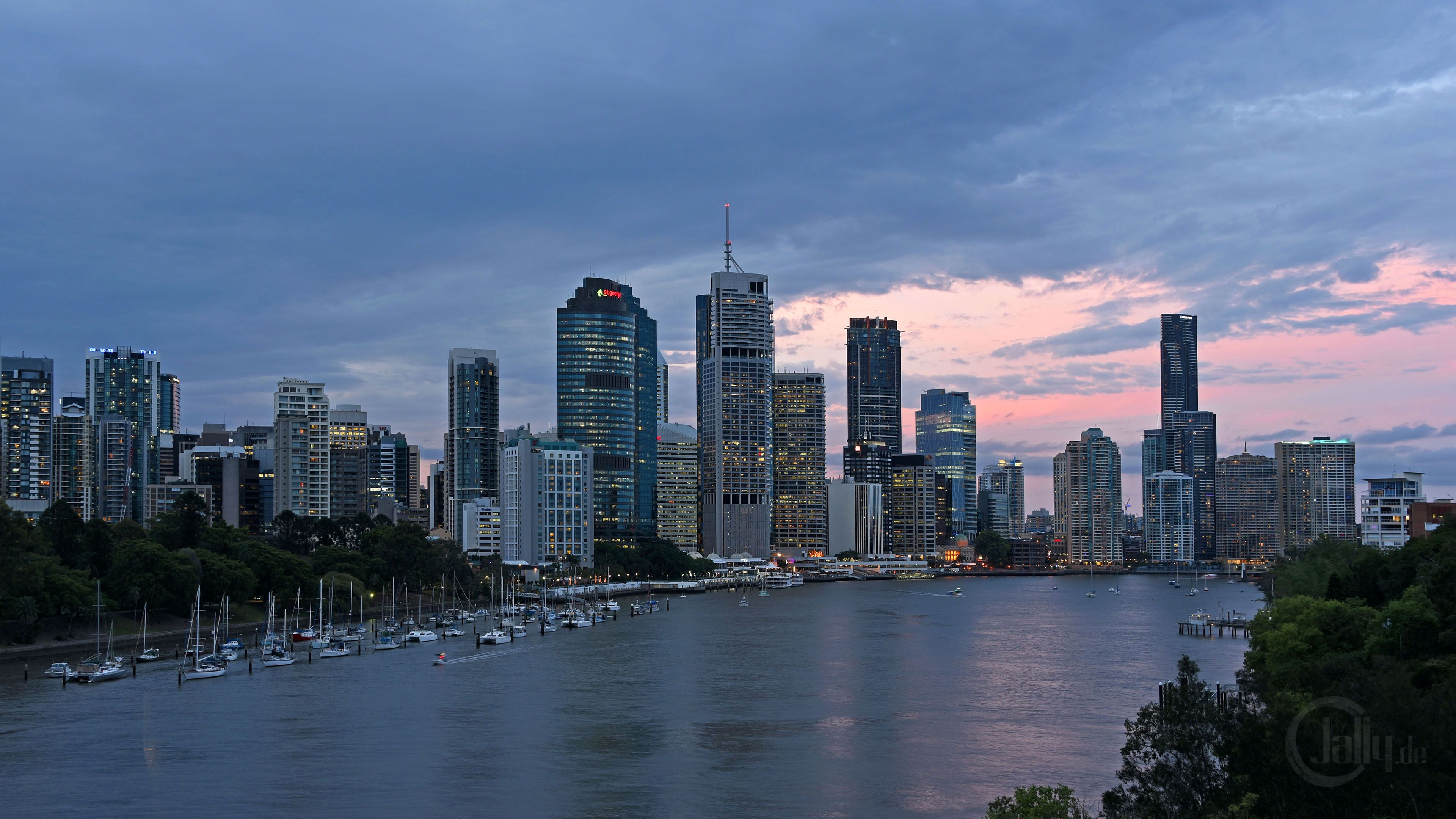 3840x2160 Brisbane Skyline / Brisbane