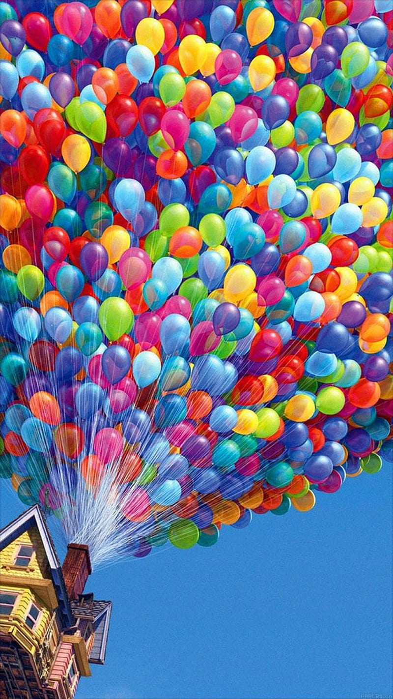 800x1422 HD up movie flying house wallpaper
