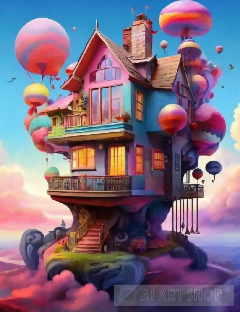 788x1024 Unique flying house