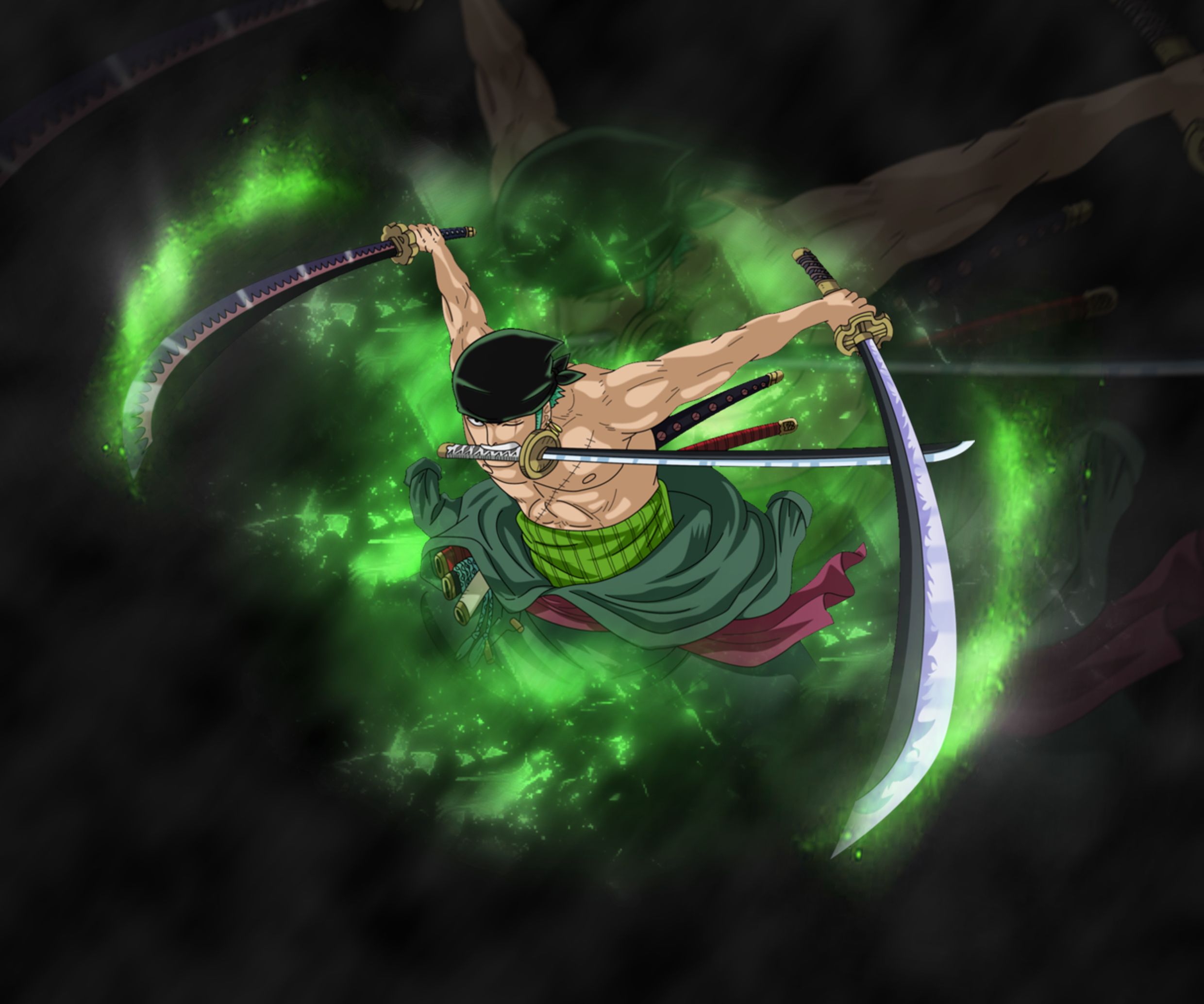 2480x2067 One Piece Green Wallpaper