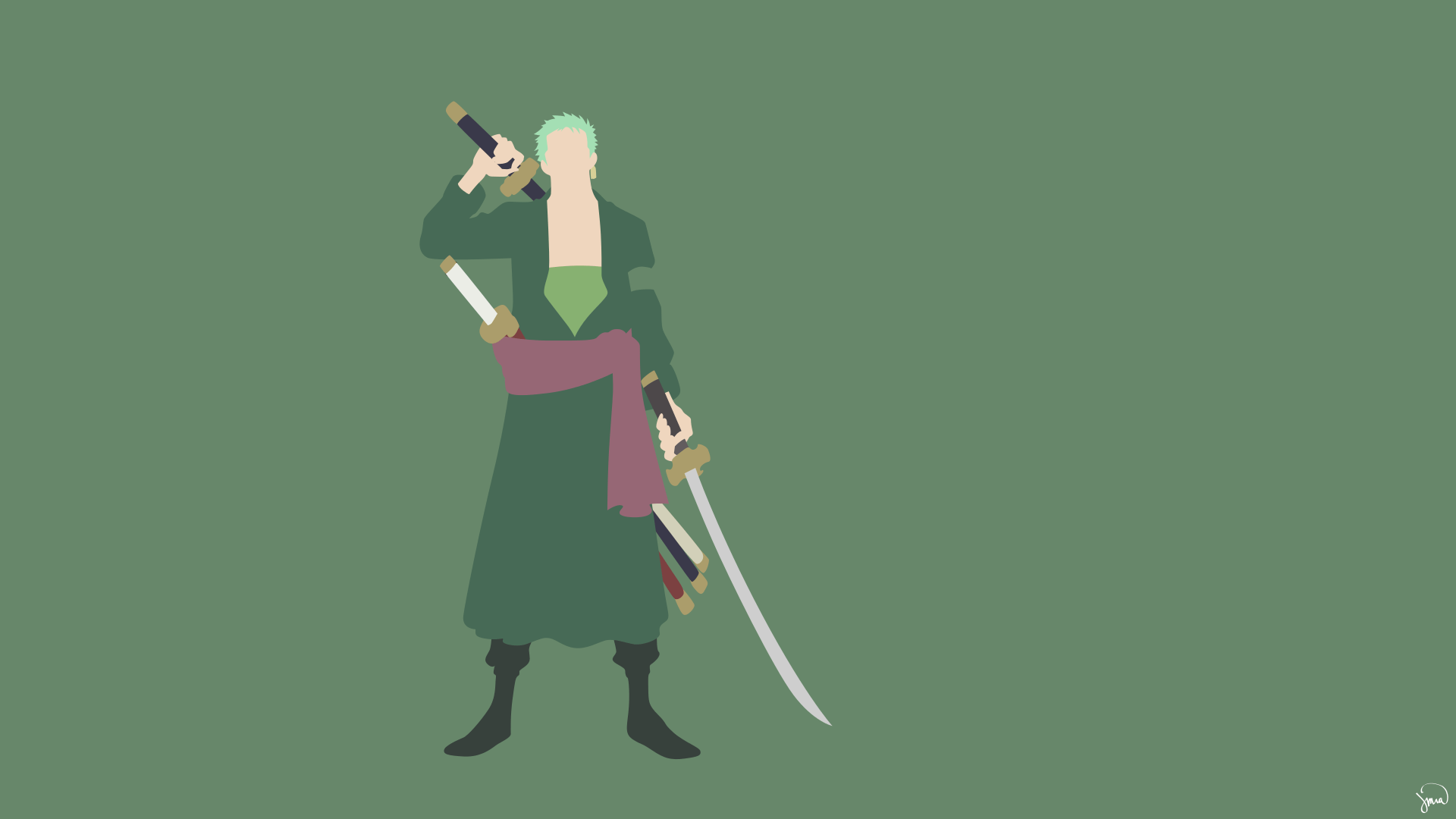 1920x1080 Zoro One Piece Wallpaper By Greenmapple17. Daily Anime Art