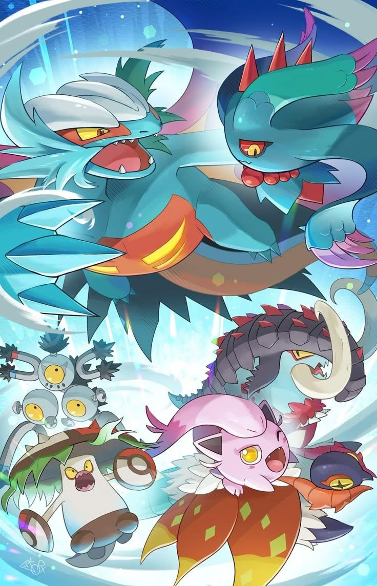 736x1144 All pokemon wallpaper. Coolest pokemon art, Paradox pokemon wallpaper, Pokemon 4