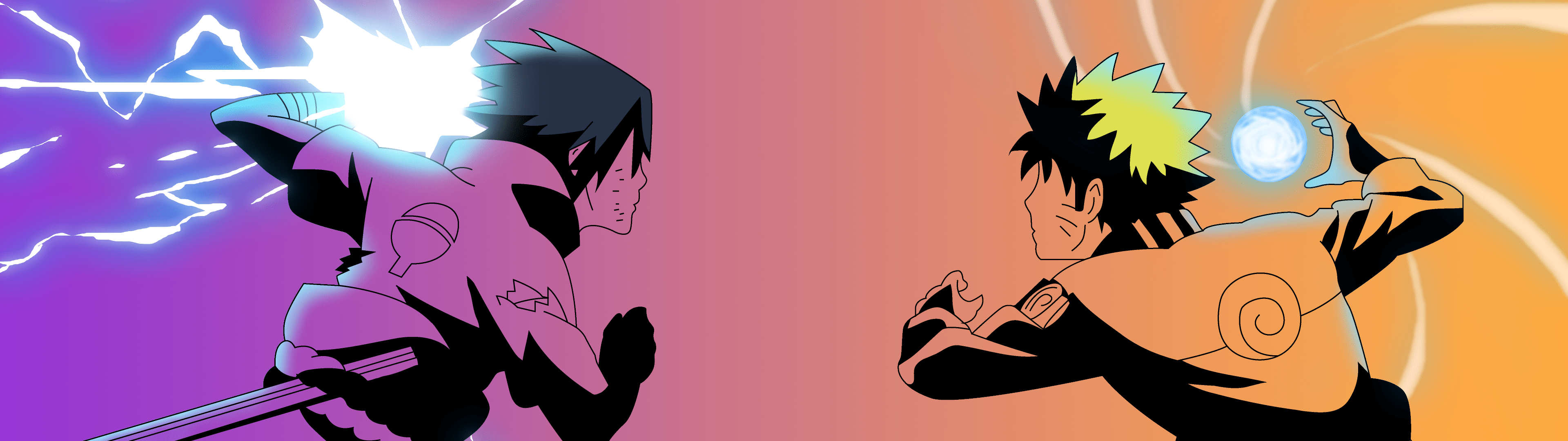 3840x1080 Naruto Uzumaki Wallpaper 4K, Sasuke Uchiha