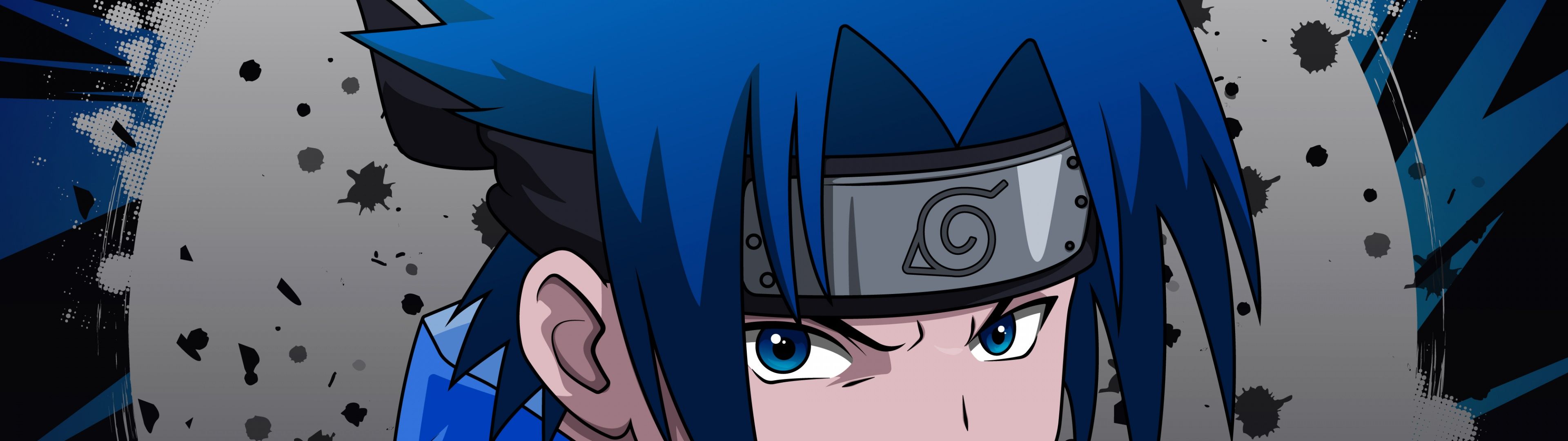 3840x1080 Sasuke Uchiha Wallpaper 4K, Cartoon, Naruto, Illustration