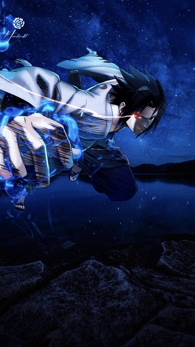 800x1423 Sasuke Uchiha, anime, blue, konoha, naruto, otaku, uzumaki, weeb, HD phone wallpaper