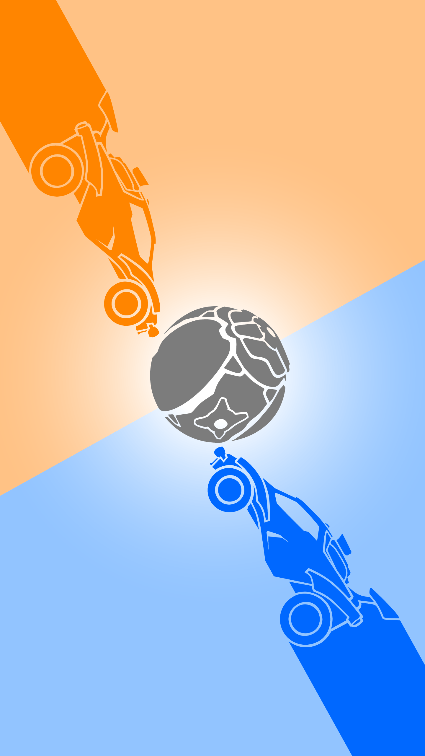 1440x2560 Design: minimalist free Rocket League Octane wallpaper