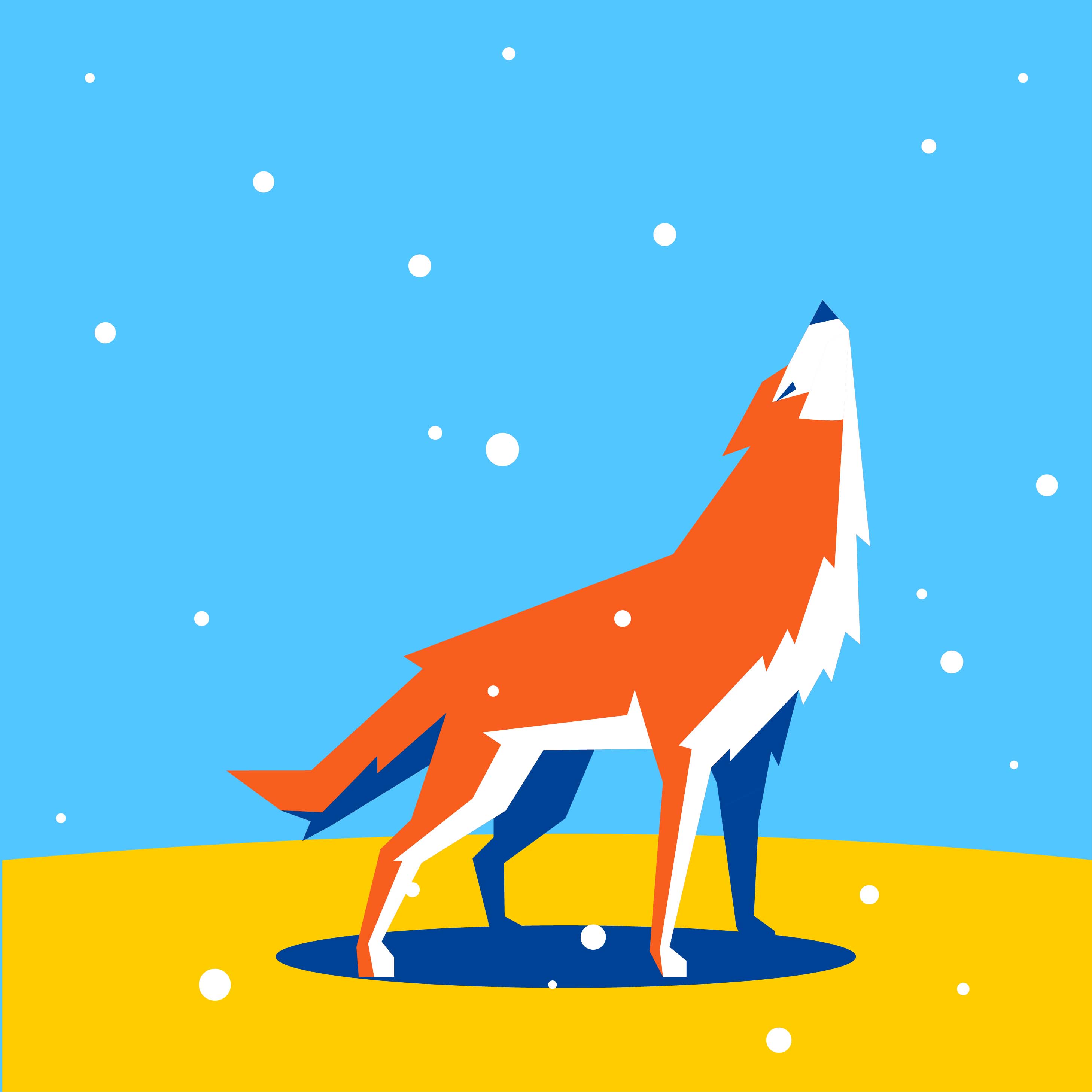2917x2917 Geometric Wolf Free Vector Art - (34 Free Downloads)