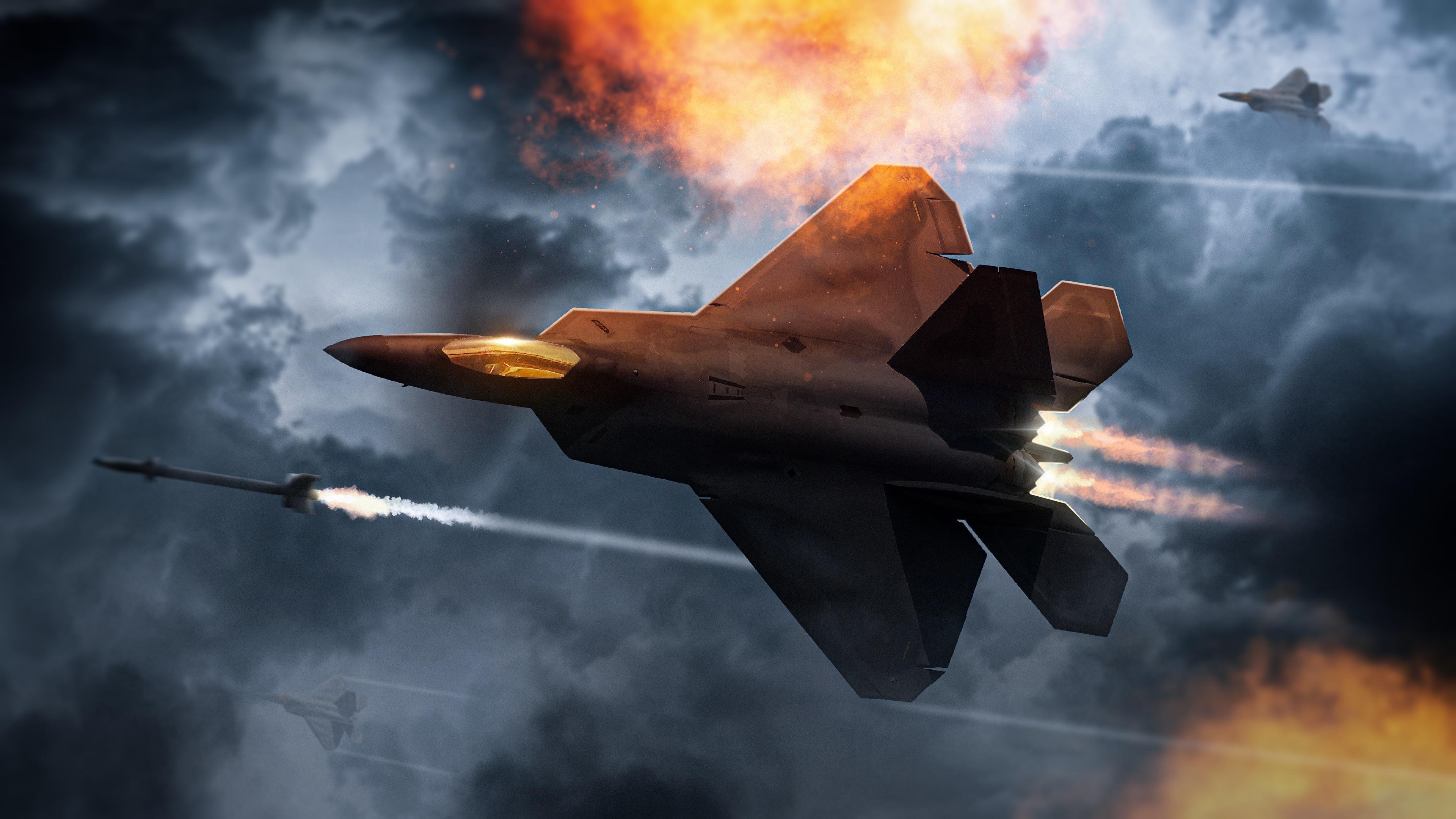 3840x2160 F 22 Raptor By Me (3840x2160)