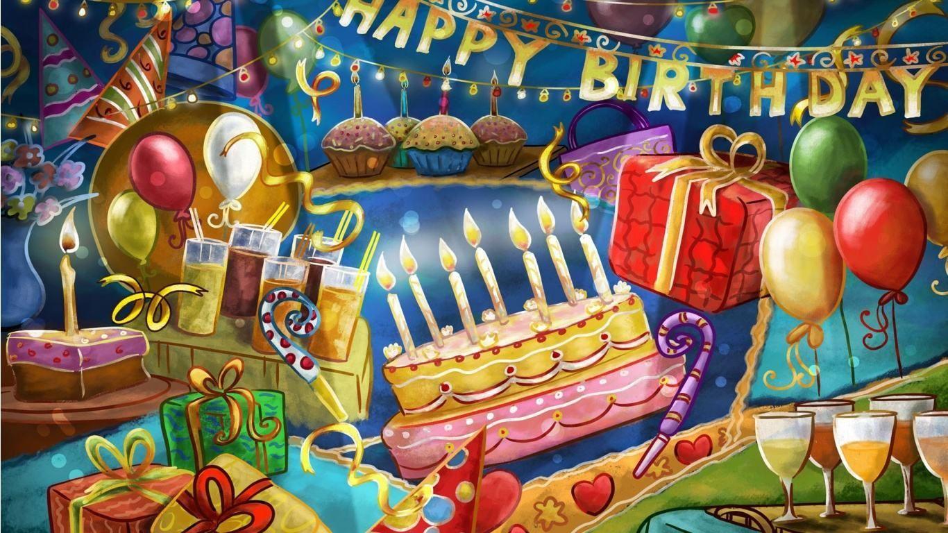 1366x768 Happy Wallpaper Background free Happy Facebook Cover. Happy birthday wishes cards, Birthday wallpaper, Happy birthday wallpaper