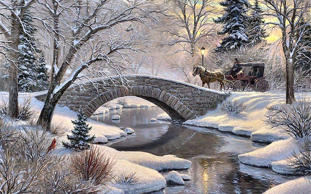 1280x800 Snow Tag wallpaper: Frosty Candle Berries Feliz Navidad