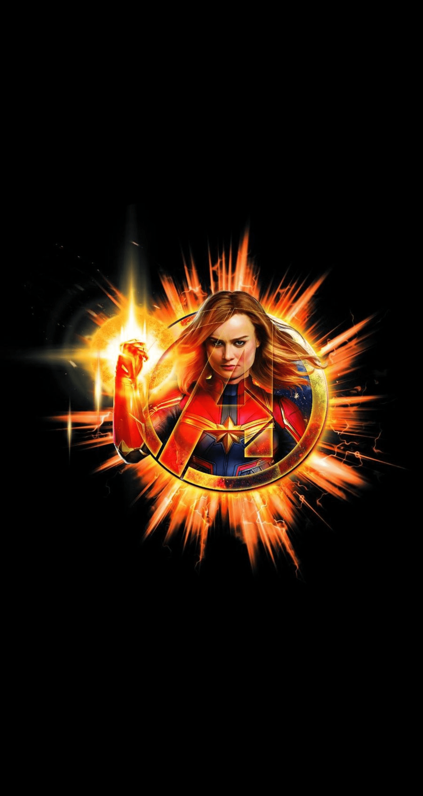 1440x2712 Captain Marvel Avengers Wallpaper