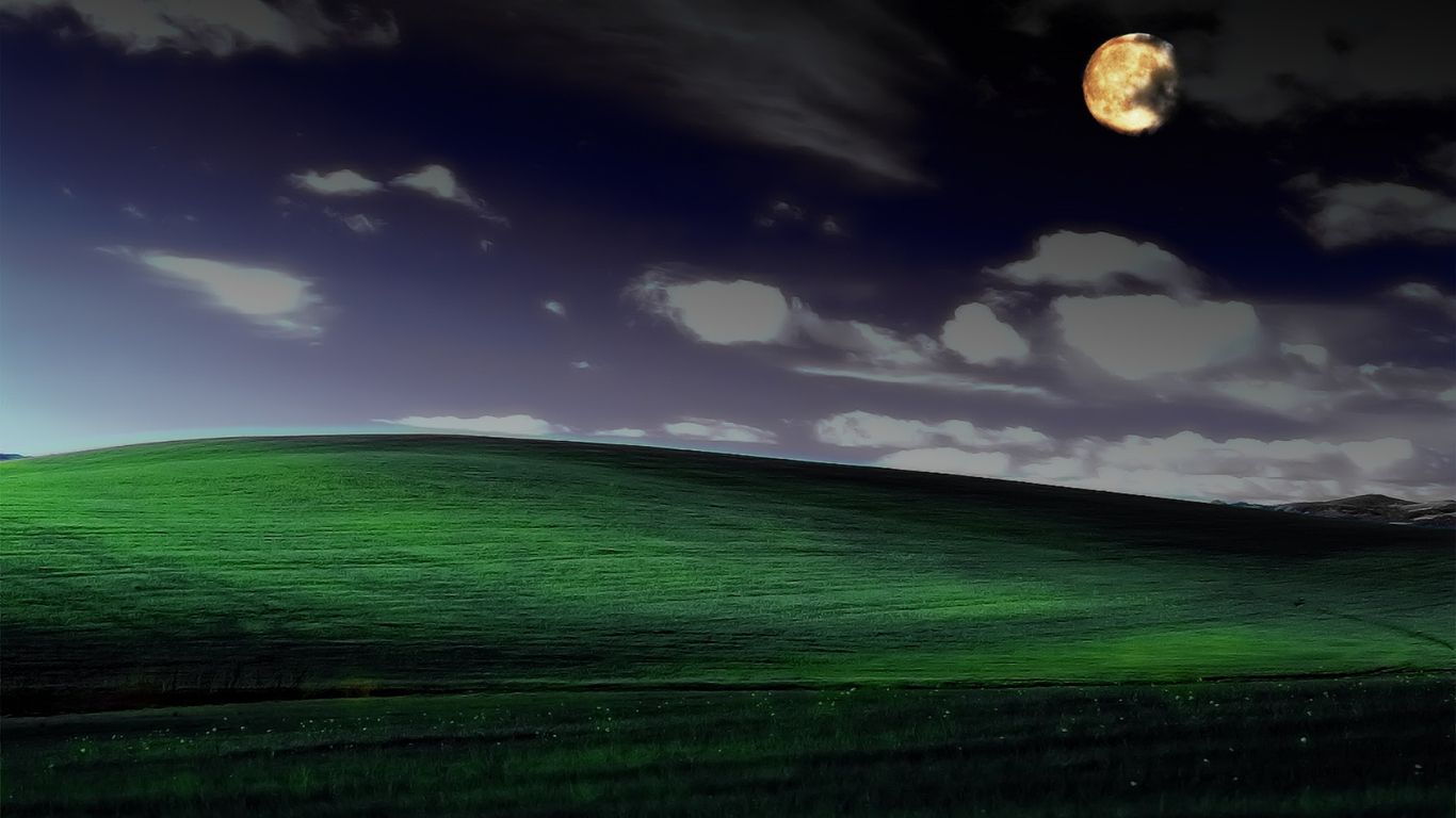 1366x768 Download Windows XP Famous WallPaper, Windows, XP, Famous, Wallpaper, Photohop, Night, Serenity Wallpaper in 1366x768 Resolution