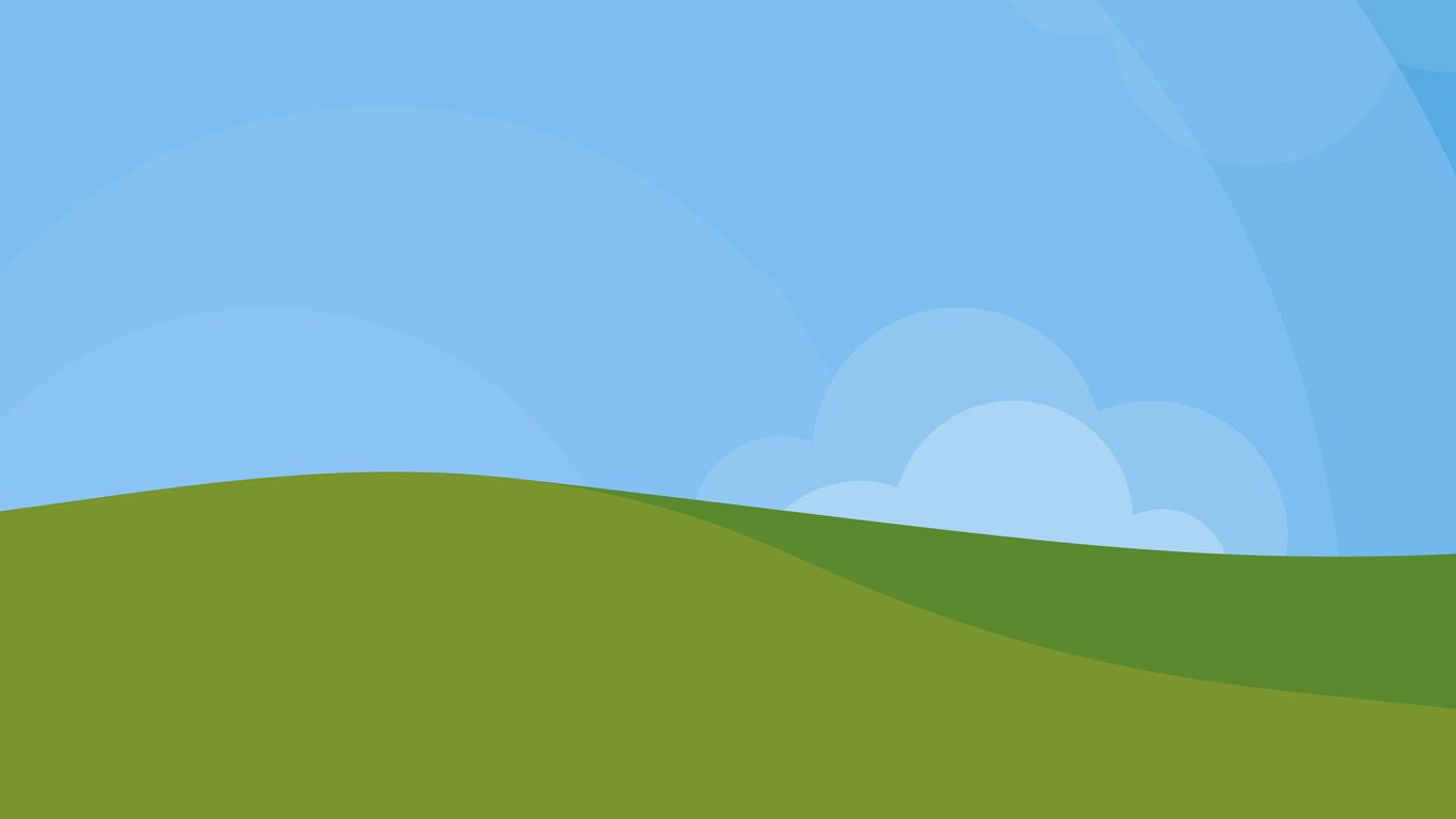 1366x768 Download Serenity, Field, Art, Hill, Windows XP Wallpaper in 1366x768 Resolution