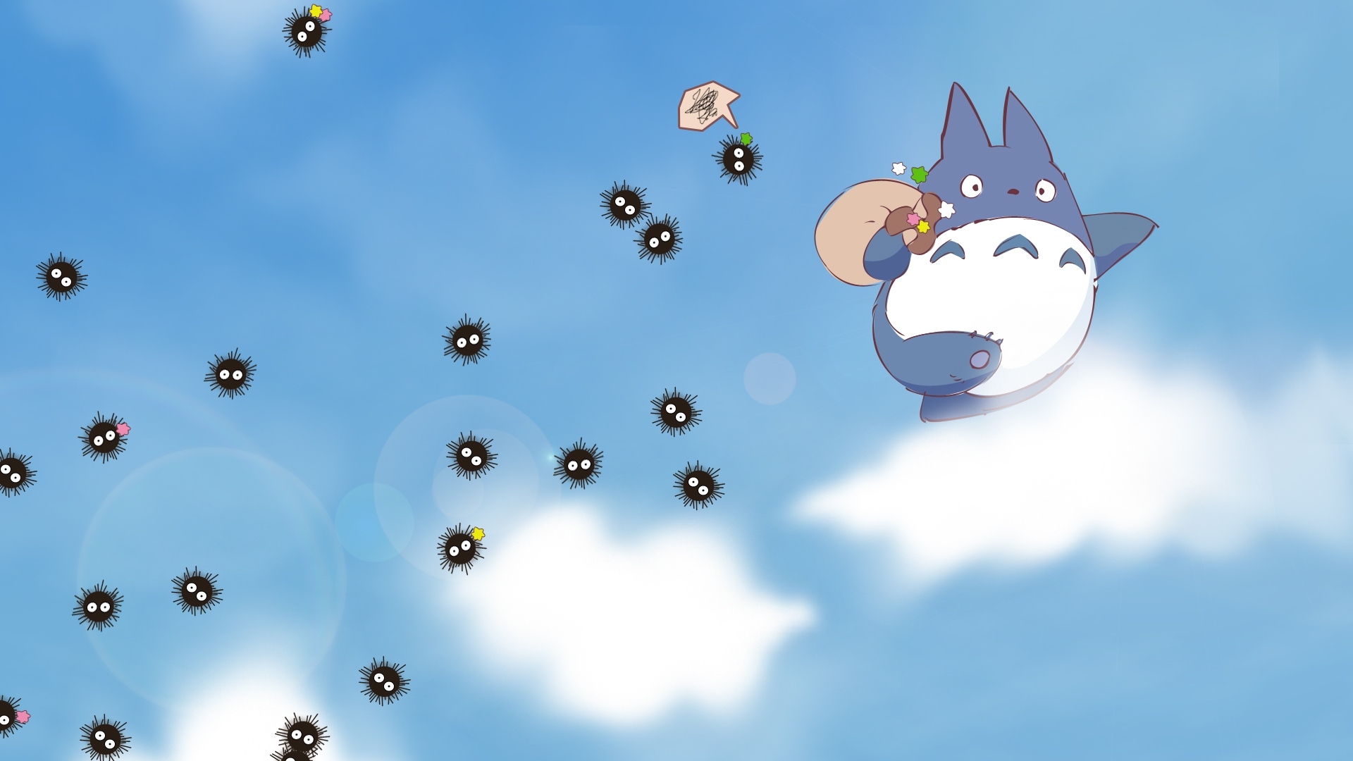 1920x1080 my neighbor totoro, sky, clouds Wallpaper, HD Anime 4K Wallpaper, Image and Background