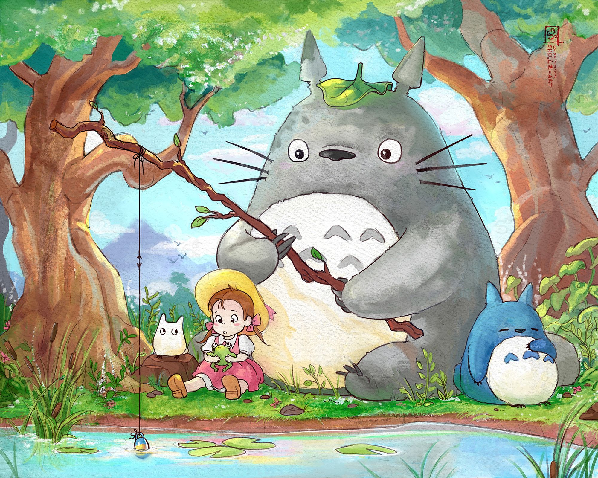 2000x1599 Totoro 4k Wallpaper