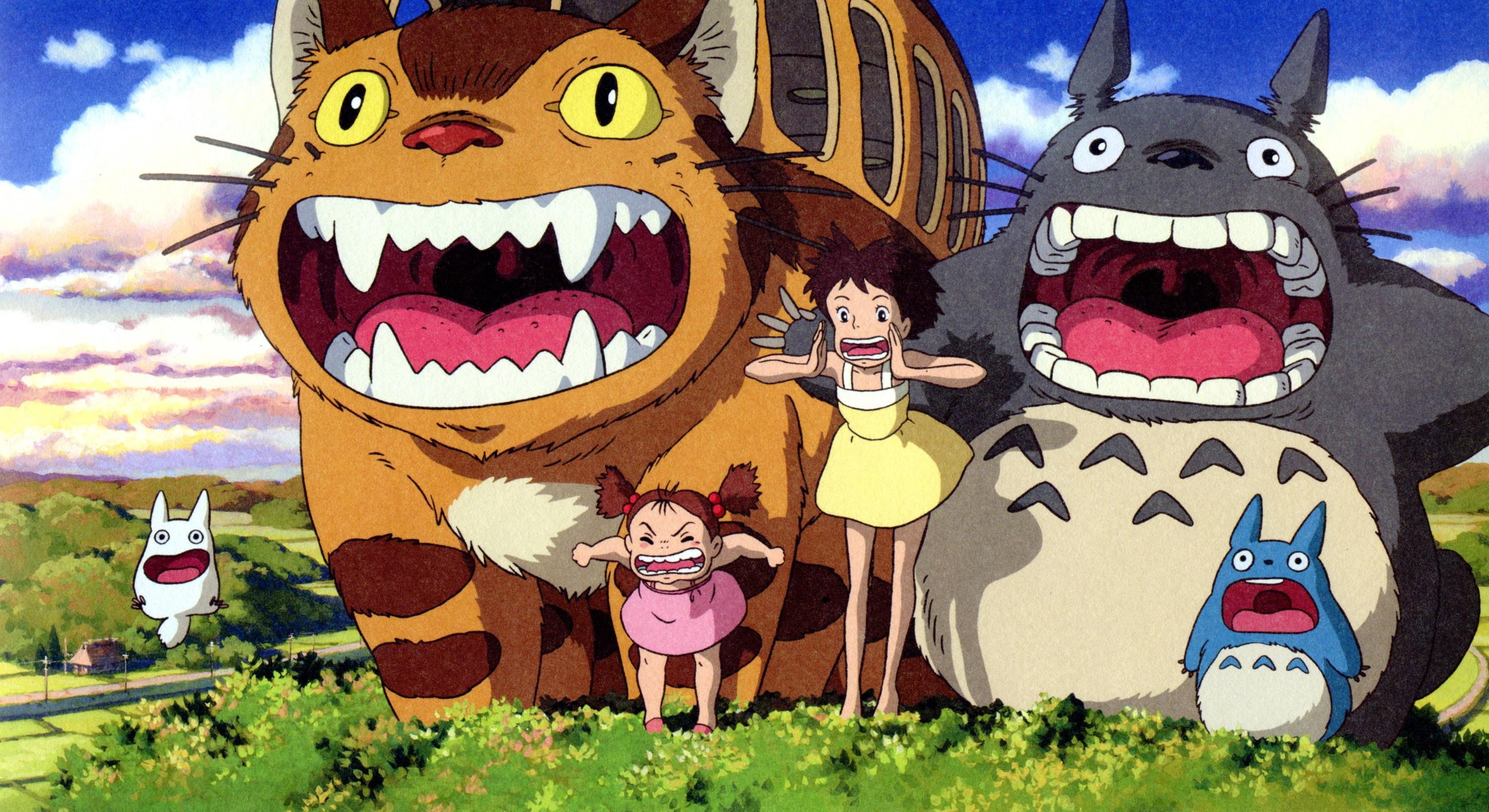3000x1637 Anime illustration cover, My Neighbor Totoro, anime HD wallpaper