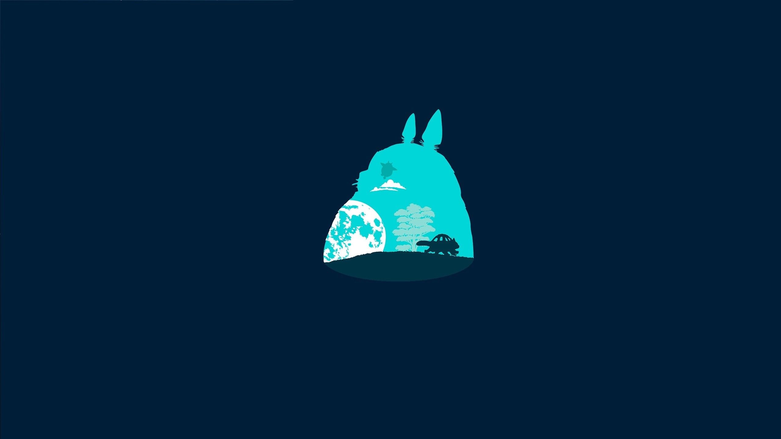 2560x1440 Totoro Background