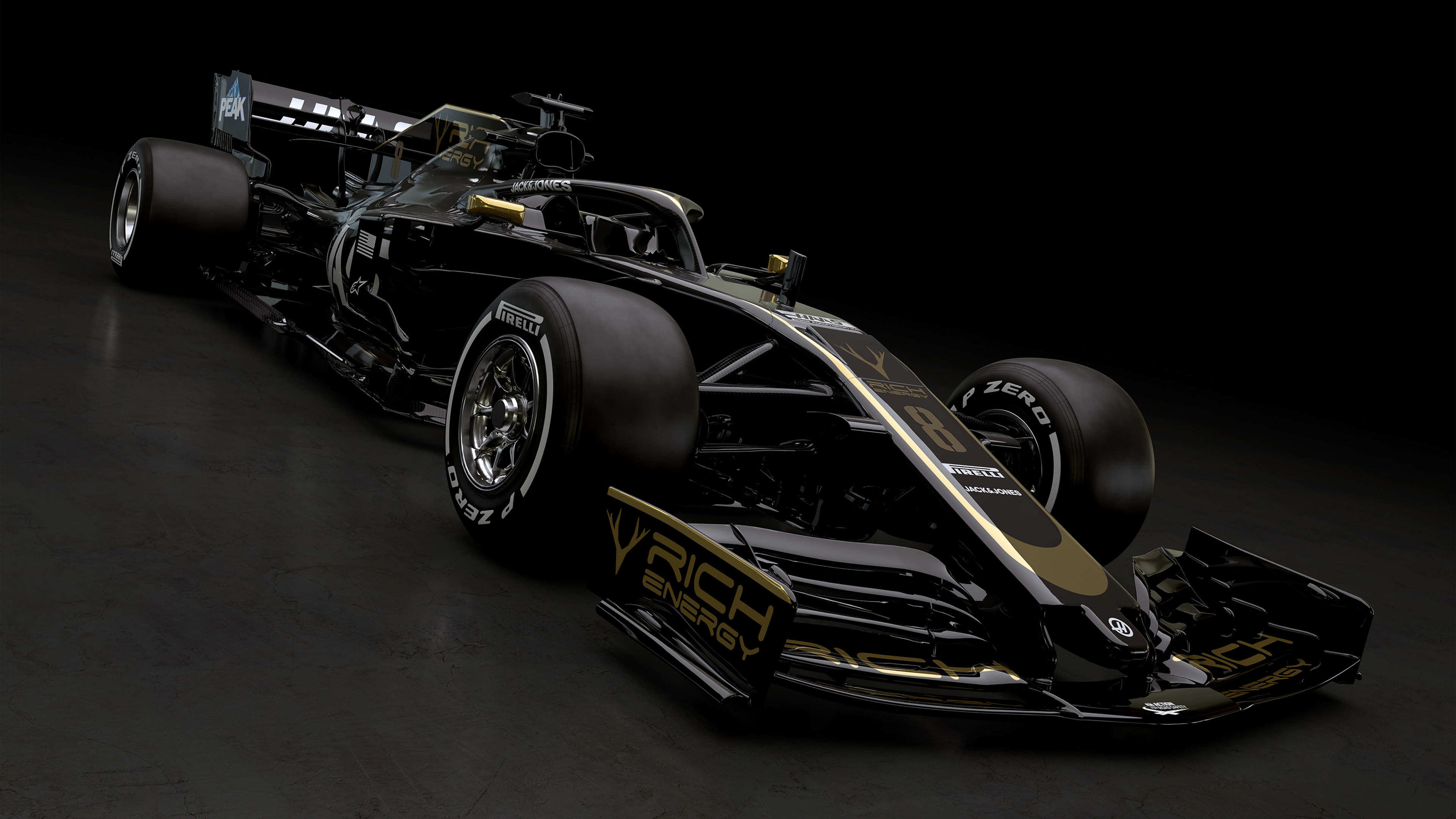 3840x2160 Haas VF 19 F1 UHD 4K Wallpaper