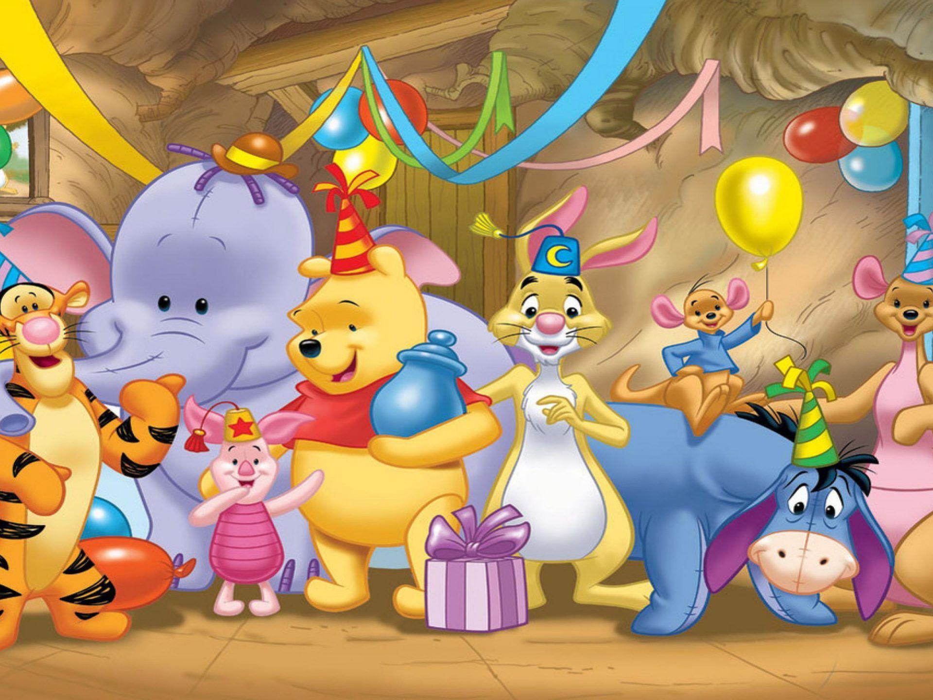 1920x1440 Winnie The Pooh Happy Birthday Celebration Birthday Gifts Desktop HD Wallpaper 2880x1800 :