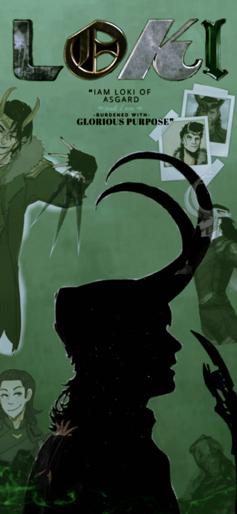 800x1733 LOKI, aesthetic, dark, art, marvel, god, HD phone wallpaper