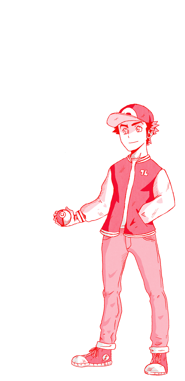 640x1316 I drew Red & Blue wallpaper in celebration of Let's Go Tomorrow!