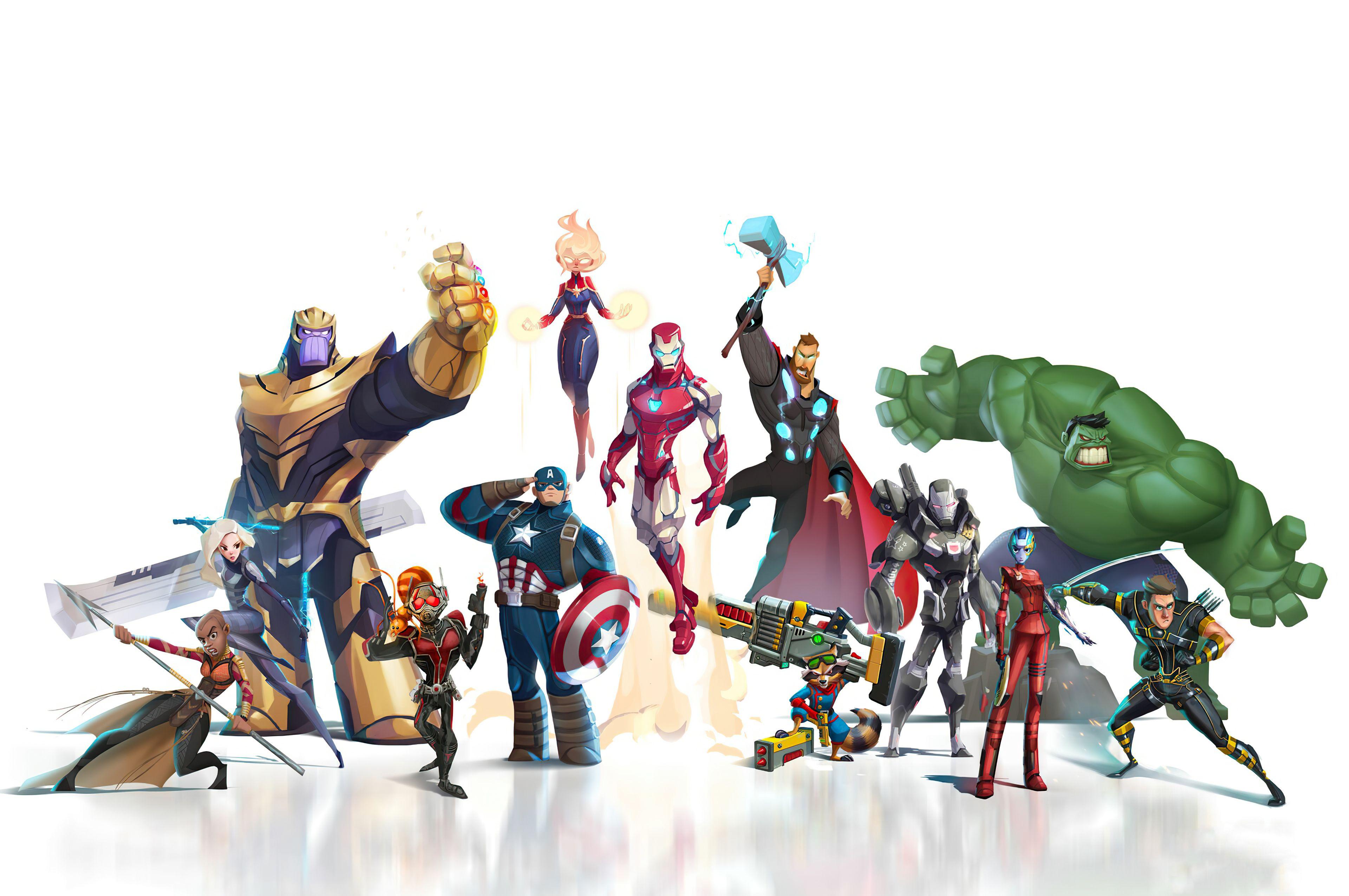 3840x2550 Ant Man The Avengers Black Widow Captain America Captain Marvel Hawkeye Hulk Iron Man Marvel Comics Wallpaper:3840x2550
