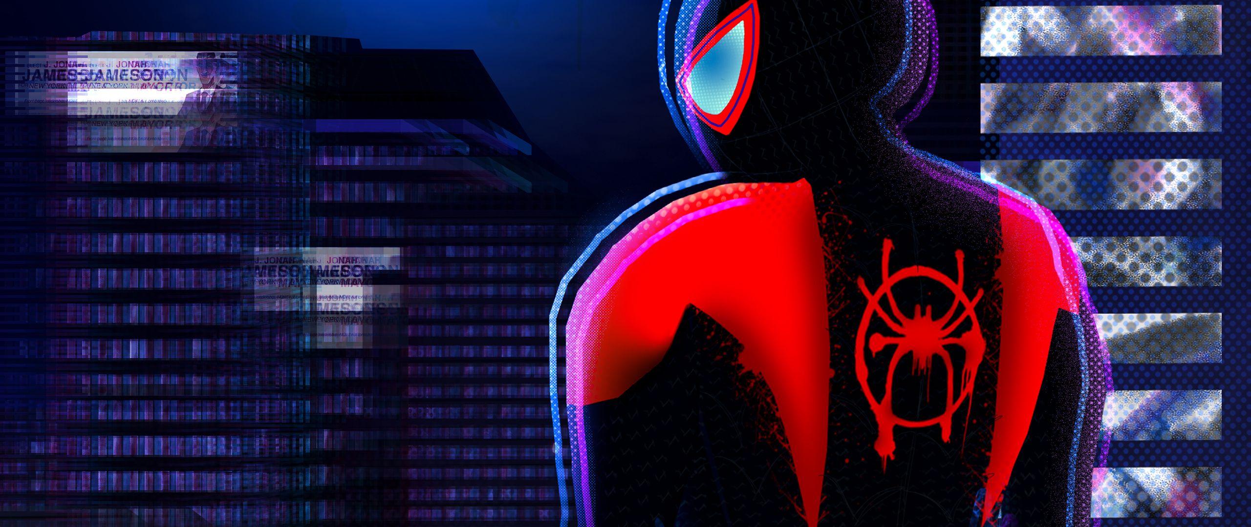 2560x1080 Spiderverse Oscar Winner Poster 4k 2560x1080 Resolution HD 4k Wallpaper, Image, Background, Photo and Picture
