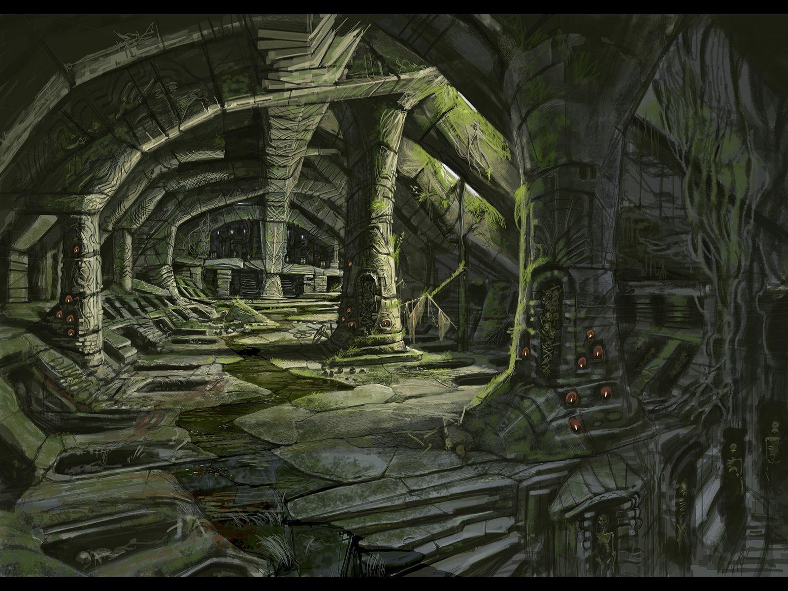 1600x1200 Nordic Barrow. Skyrim art, Skyrim concept art, Fantasy concept art