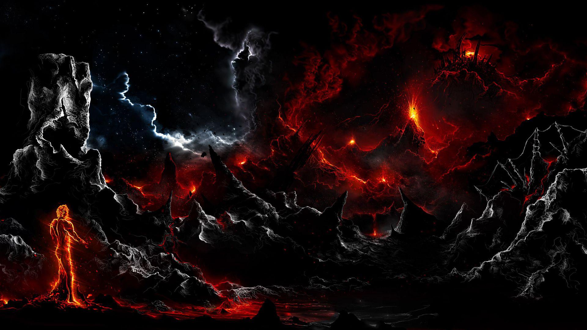 1920x1080 Volcano Background