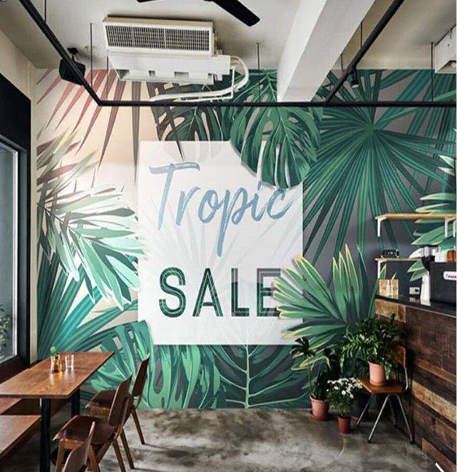 940x970 ✓3D Nordic Hand Painting Tropical Banana Leaves Wall Murals for Bedroom Art Wall Mural Wall Papers Roll Printed Photo Wallpaper