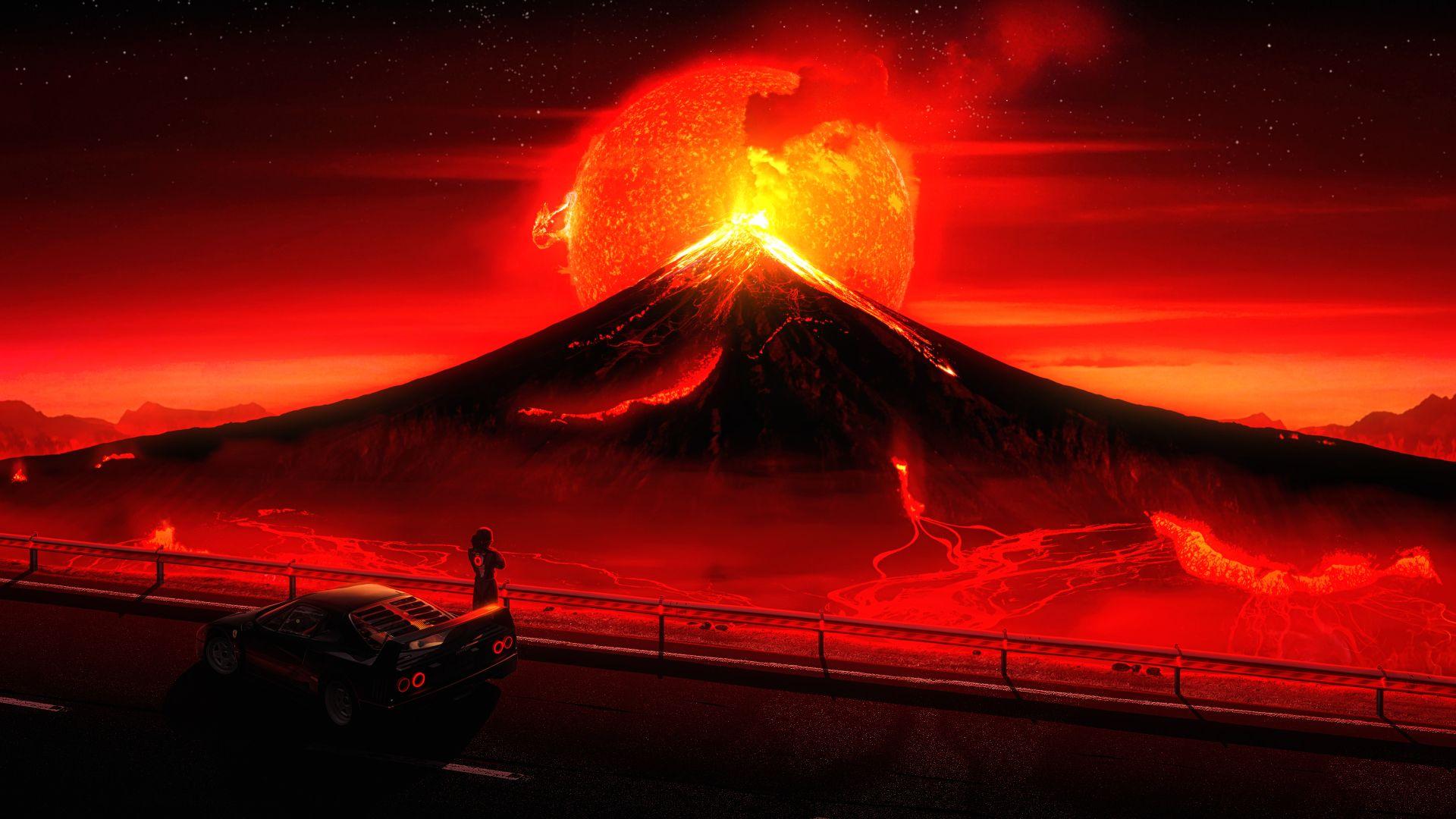 1920x1080 Volcano 4K 1080P Laptop Full HD Wallpaper, HD Artist 4K Wallpaper, Image, Photo and Background