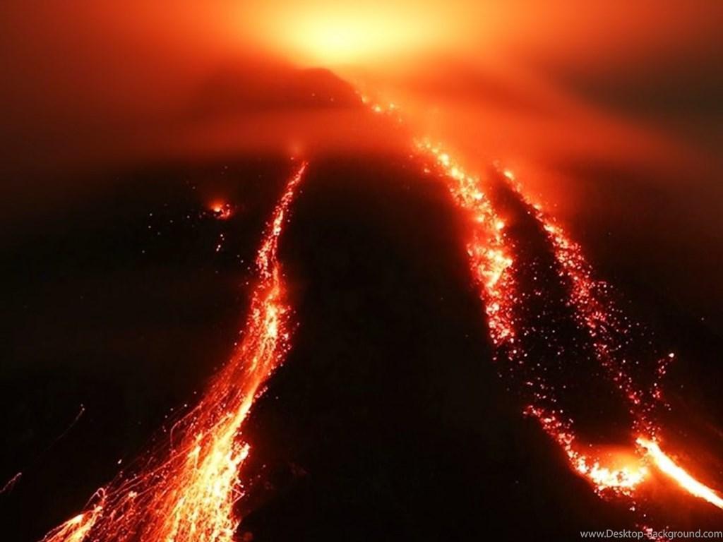 1024x768 Volcano Wallpaper