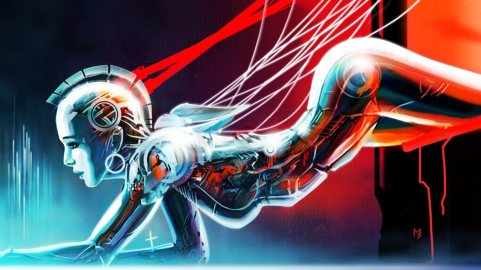 1920x1080 Women, Fi, hd Abstract Wallpaper, View, Robot, sci, Wallpaper & Background Download