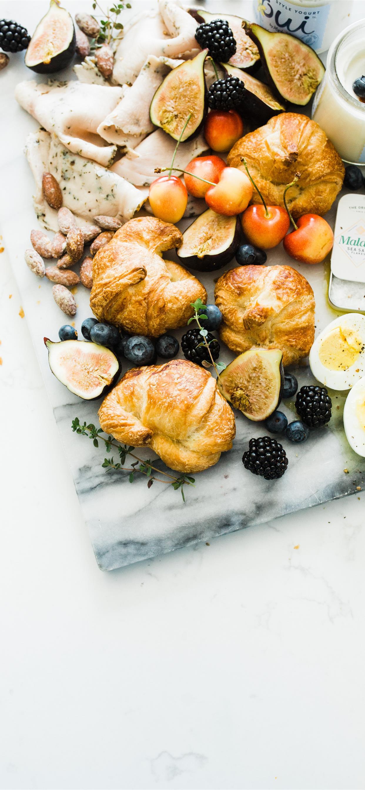 1242x2688 Summer Breakfast Platter iPhone X Wallpaper Free Download