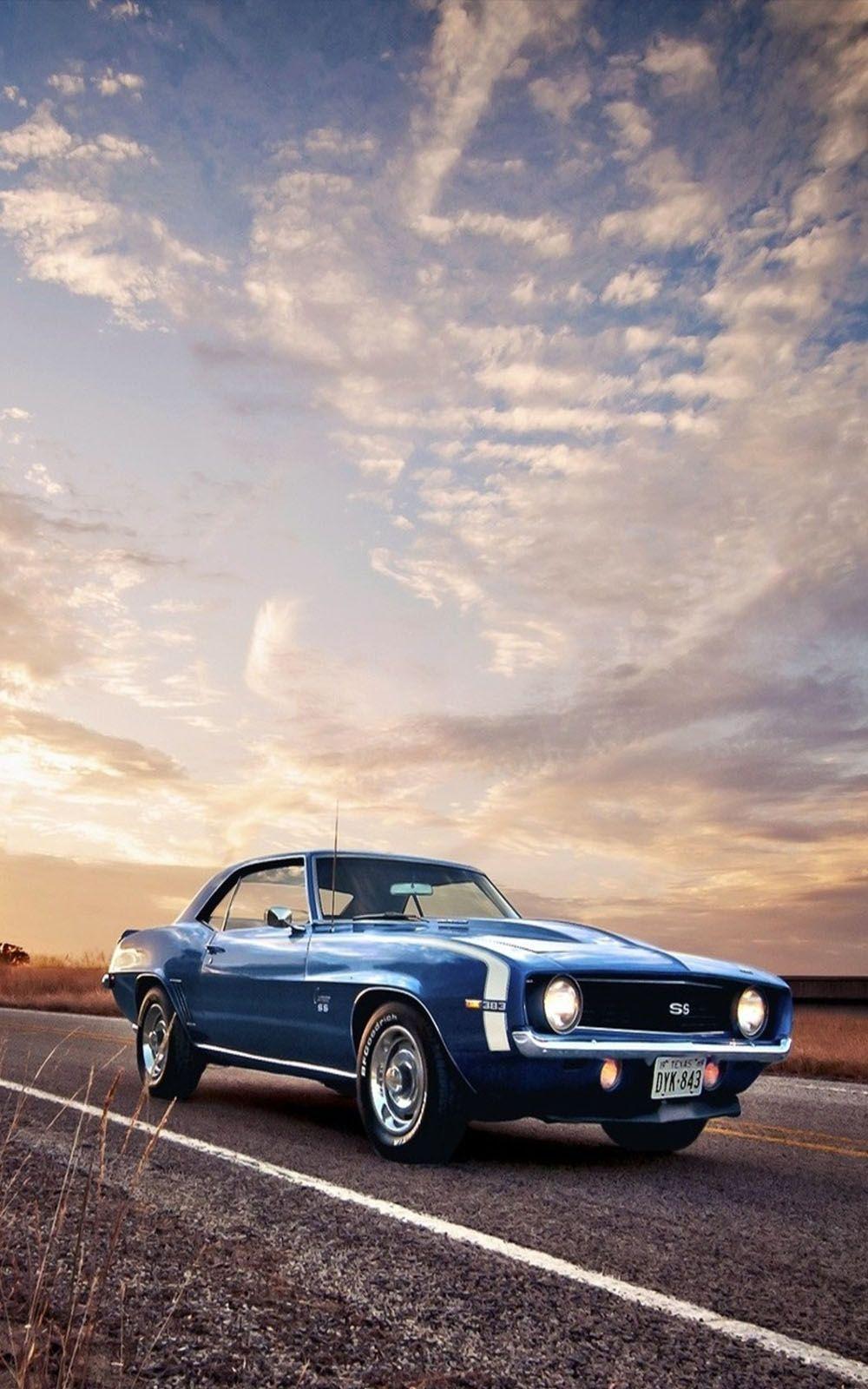 1000x1600 Stunning Classic Blue Car 4K Ultra HD Mobile Wallpaper