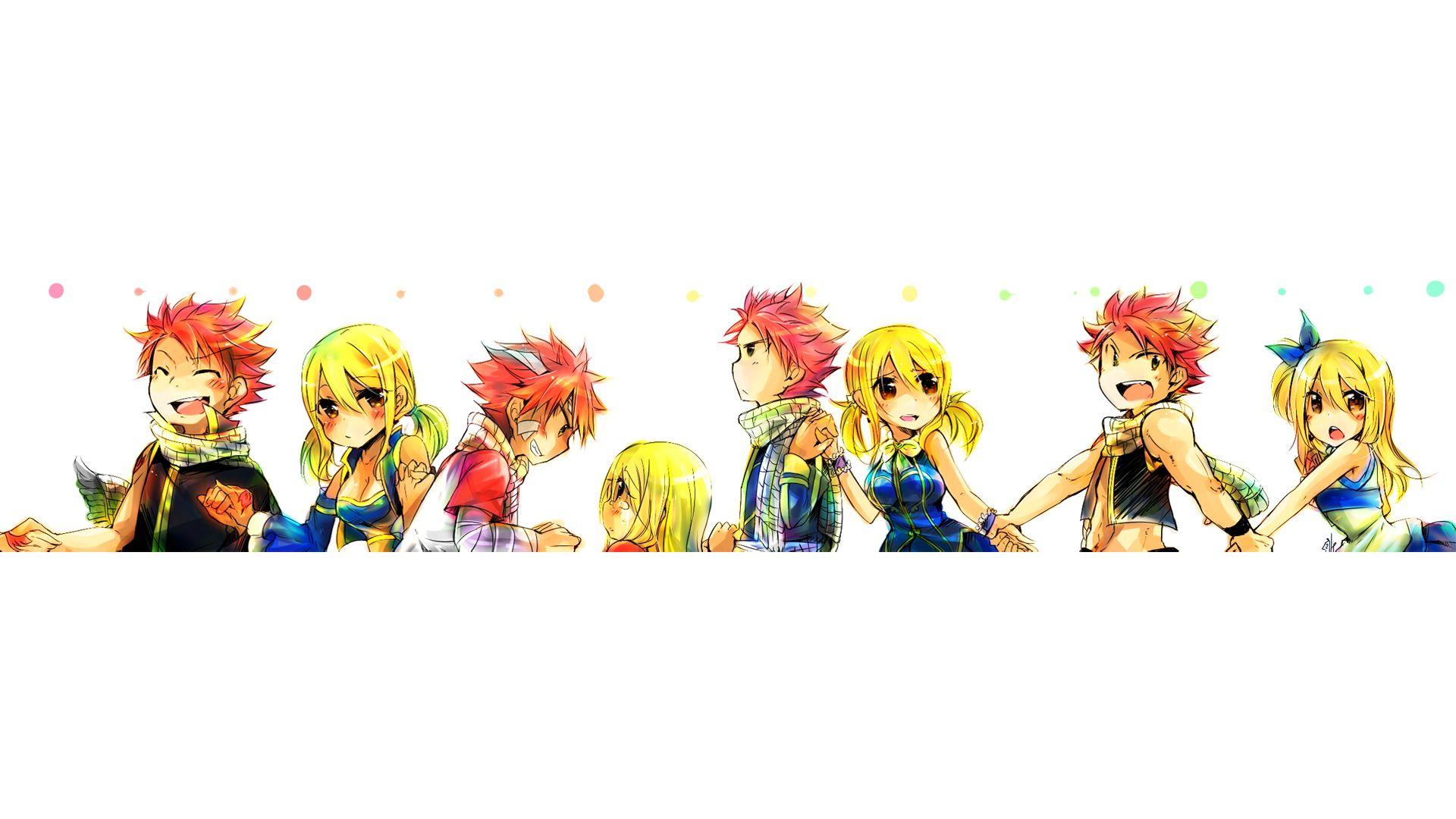 1920x1080 Cute Natsu and Lucy Wallpaper HD
